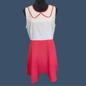 Vintage style collar Mini Dress